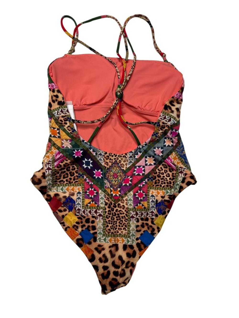 NWT Camilla Straight Neck Double Strap One Piece Swimsuit Embrever Size Small - Picture 13 of 16